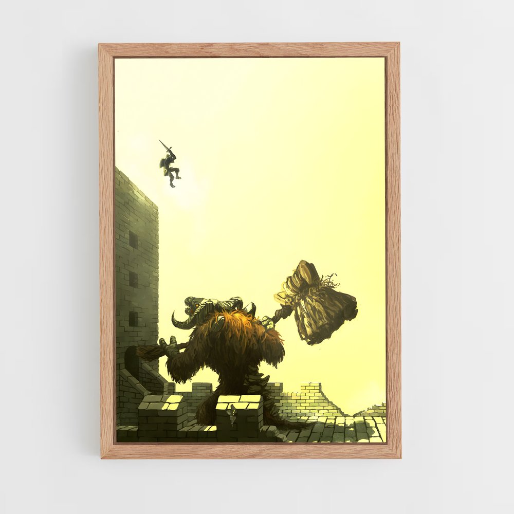 Poster L'Ascension du Héros – affiche Dark souls (vue 4)